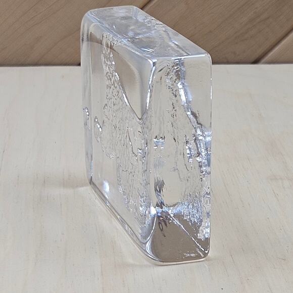 Vtg Hand Made Royal Leerdam Netherlands shape Holland Crystal Paperweight Dutch - Picture 5 of 7